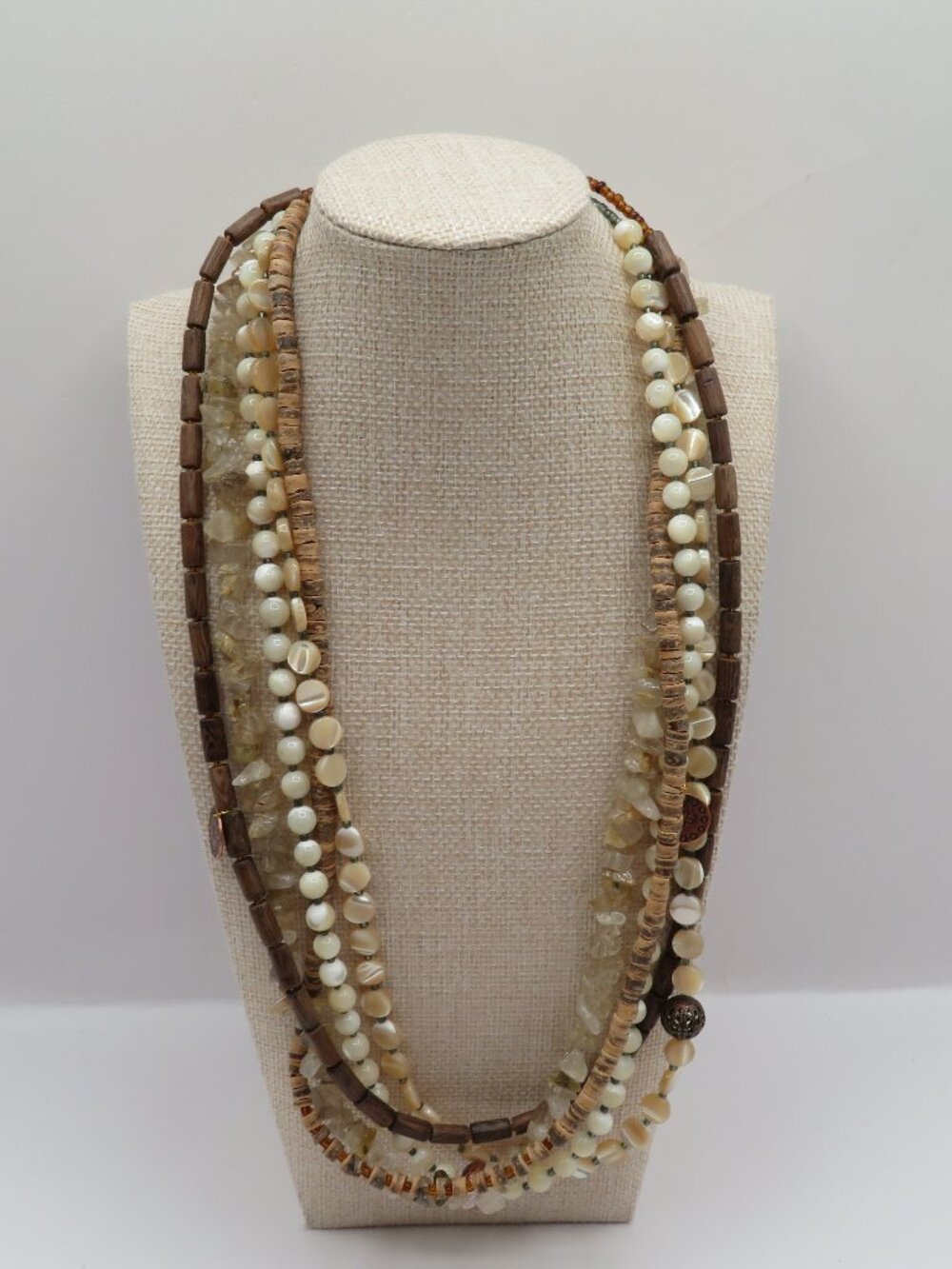 Beaded Multi-Strand Necklace